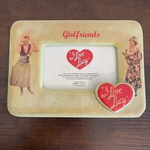 I Love Lucy Girlfriends Decoupage Desk Frame Lucy & Ethel 8.5 x 6.5"